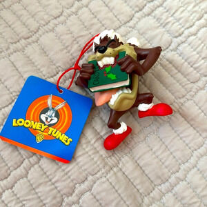 Looney Tunes Tasmanian Devil Christmas Tree Ornament NWT Holiday Vintage 1998